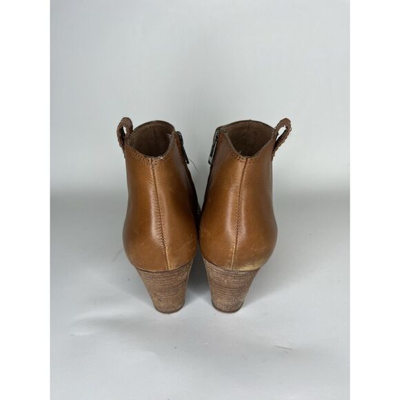 Madewell Brown Leather Side Zip Ankle Heel Booties Boots Women Sz 10M US/41EU - Picture 7 of 11